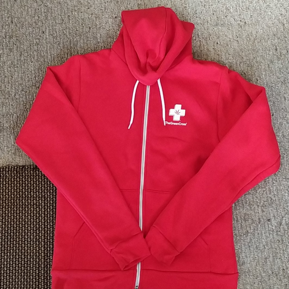 Men's Medium American Apparel F497 Hoodie Red
